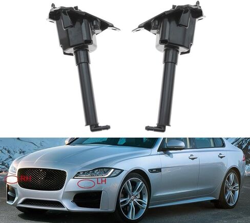 1 مجموعة من Jaguar F-Pace 2017-2020 XF 2016-2021 فوهة مصباح الأمامي فوهة تنظيف الأمامية تنظيف الأسطوانة T2H3654 T2H3656 in Saudi Arabia