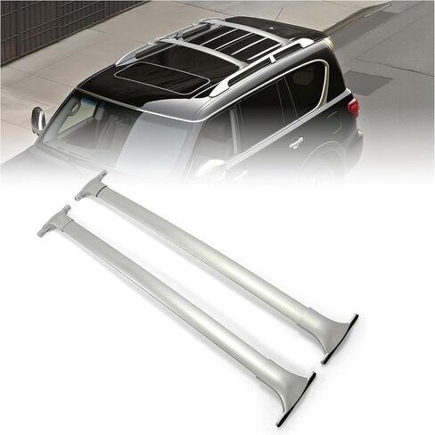 KUAFU Roof Rack Cross Bars Compatible with Infiniti 2011-2021 QX80 QX56 Precision Designed to Match Your vehicle's Body Lines Side Rails in Saudi Arabia