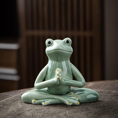 OWMELL CERAMIC ZEN FROG DECOR in Kuwait