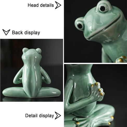 OWMELL CERAMIC ZEN FROG DECOR in Kuwait