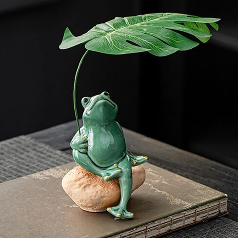 OWMELL CERAMIC ZEN FROG DECOR in Kuwait
