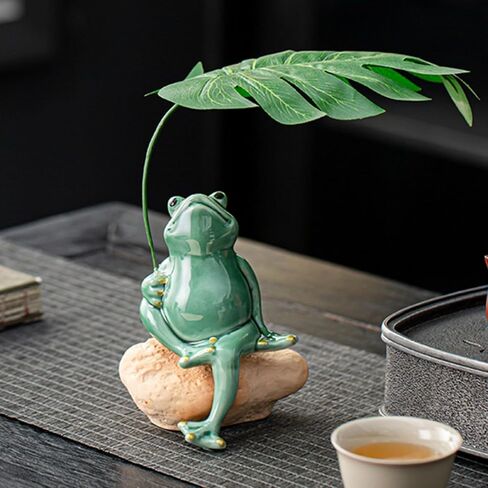OWMELL CERAMIC ZEN FROG DECOR in Kuwait