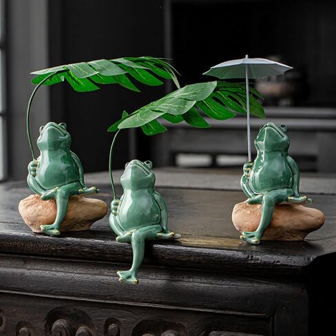 OWMELL CERAMIC ZEN FROG DECOR in Kuwait