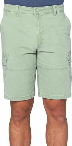 IZOD Men's Pigment Dyed 10.5" Cargo Short, Cedarwood Khaki, 40 in Saudi Arabia