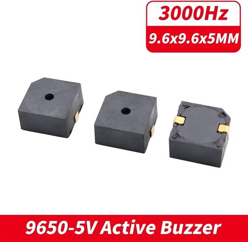 1PCS SMD Buzzer 9650 DC3V 5V Dimension 9.6x9.6x5mm طاقة حلقة البيئة حماية الجرس المنبه (DC3V) in Saudi Arabia