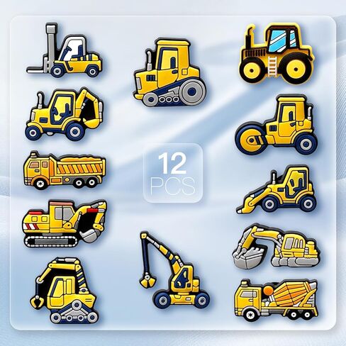 Excavators Black Rights Drink Juice Shoe Charms, Cute Croc Charms Pack for Shoe Decoration in Kuwait