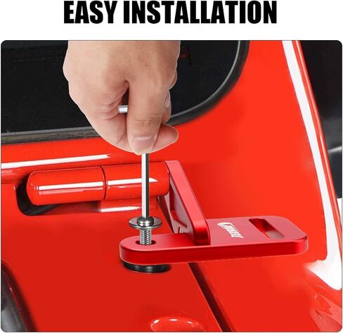 Jerbor Cowl Light Mount LED Bod Light Brackets Kit for Jeep JL JLU Wrangler 2018-2023 (Red) in Kuwait