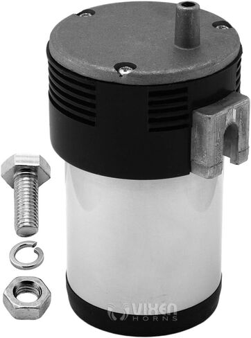 Vixen Horns Mini Onboard Air Compressor 15 PSI. Universal Replacement for Truck/Car Train Horn kit/System Direct Drive. Fits All 12v Vehicles like Semi/Pickup Trucks/Jeep/Motorcycle Black VXA7211B in Kuwait
