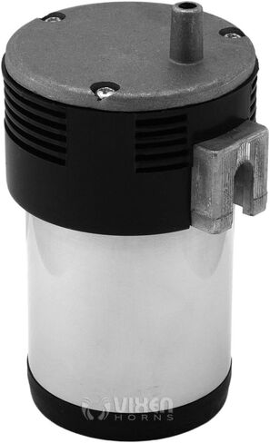 Vixen Horns Mini Onboard Air Compressor 15 PSI. Universal Replacement for Truck/Car Train Horn kit/System Direct Drive. Fits All 12v Vehicles like Semi/Pickup Trucks/Jeep/Motorcycle Black VXA7211B in Kuwait