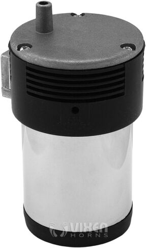 Vixen Horns Mini Onboard Air Compressor 15 PSI. Universal Replacement for Truck/Car Train Horn kit/System Direct Drive. Fits All 12v Vehicles like Semi/Pickup Trucks/Jeep/Motorcycle Black VXA7211B in Kuwait