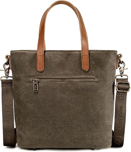 Montana West X Lee Canvas Canvas Bag for Women Exgine Vintage Crossbody Bag للعمل مع مقبض جلدي in Saudi Arabia