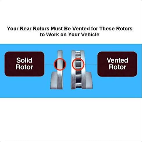 Detroit Axle - مجموعة الفرامل الخلفية لدودج ماجنوم تشالنجر تشارجر كرايسلر 300 بديل حفر وقطر محفورات الدوارات: 12.6 بوصة دوار in Kuwait