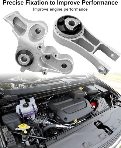 المحرك الخلفي محرك محرك Mount Torque Struque Mount طاقتها لكرايسلر باسيفيكا 3.6L 2017-2023 استبدل 68224744AB 68224744AC 68485537AA A20027 EM-4416 A20070 EM-4117 68224737AB in Saudi Arabia