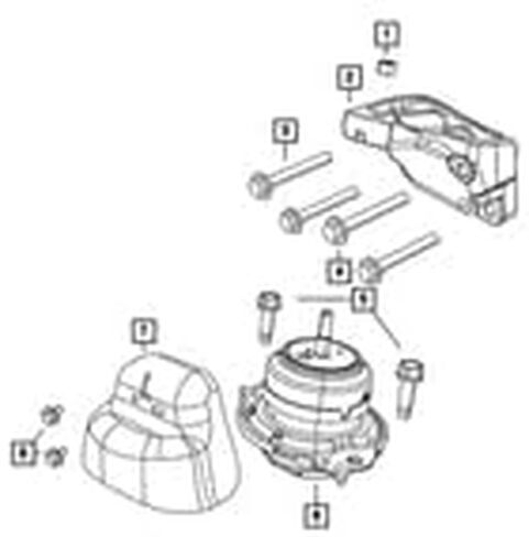MOPAR MOTOR MOUNT 68252518AA in Saudi Arabia