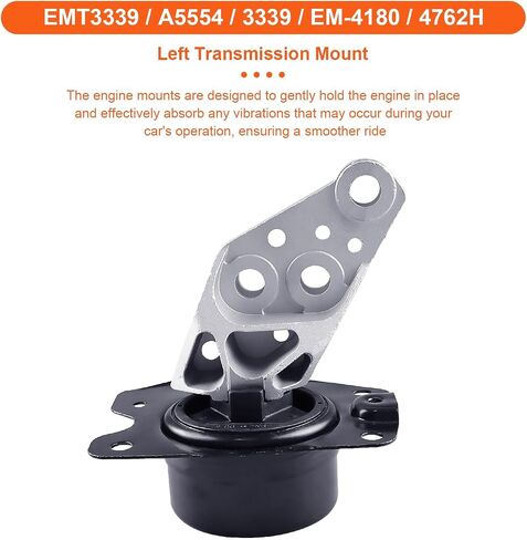 Engine Motor Mount Set & Trans Mount Compatible with 2010-2017 Chevrolet Equinox , GMC Terrain 3.0L 3.6L V6, 4PCS, Replacement for A5553 A5554 A5633 A5705 A5707 in Kuwait