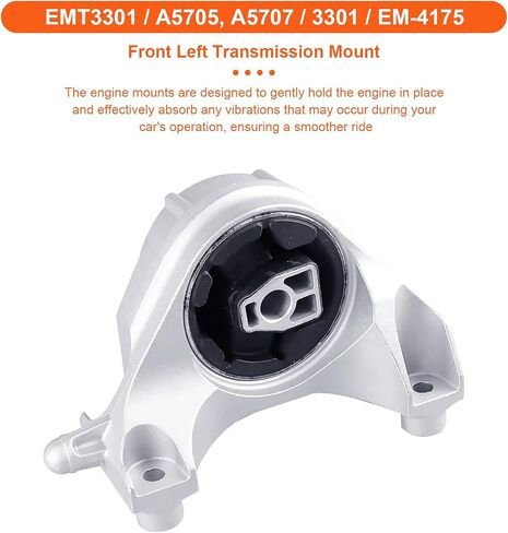Engine Motor Mount Set & Trans Mount Compatible with 2010-2017 Chevrolet Equinox , GMC Terrain 3.0L 3.6L V6, 4PCS, Replacement for A5553 A5554 A5633 A5705 A5707 in Kuwait