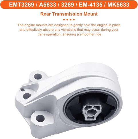 Engine Motor Mount Set & Trans Mount Compatible with 2010-2017 Chevrolet Equinox , GMC Terrain 3.0L 3.6L V6, 4PCS, Replacement for A5553 A5554 A5633 A5705 A5707 in Kuwait