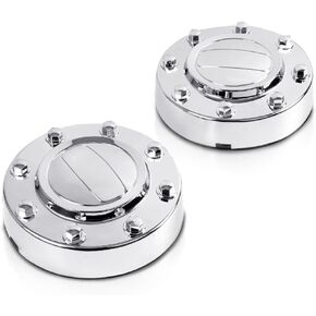 PIT66 Chrome Open Dually Front 4x4 Wheel Center Hub Cap Compatible with Ford F350 2005-2018 Replaces 5C3Z1130TA in Saudi Arabia