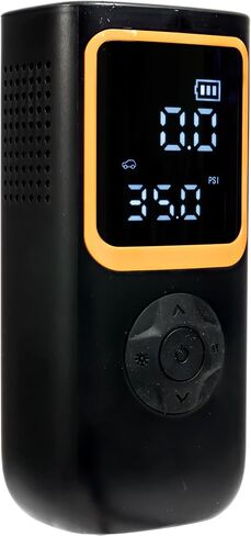 Portable Air Compressor Tire Inflator, Pressure Guage, Portable Charger, Ball/Tires/Motorcycle/Bikes/Cars, Built-in Flashlight, Dual LCD Screen 150PSI in Saudi Arabia