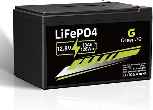12V 25Ah Lithium LiFePO4 Deep Cycle Battery, 3000+ Cycles Lithium Iron Phosphate Rechargeable Battery for Scooter, RV/Outdoor Camping in Saudi Arabia