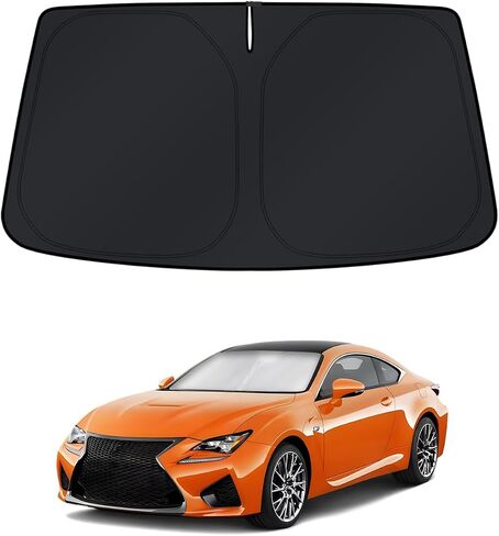 KUST Windshield Sun Shade for Lexus RC Coupe 2015-2019 Window Sunshade Sun Visor Protector Foldable Blocks UV Rays Keep Your Car Cooler in Saudi Arabia