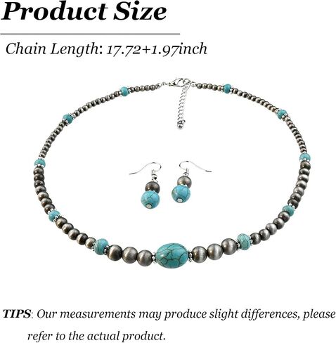 Roe Dolph Turquoise Netclace Netclace Fricquoise المجوهرات للنساء ملابس رعاة البقر الغربية in Kuwait
