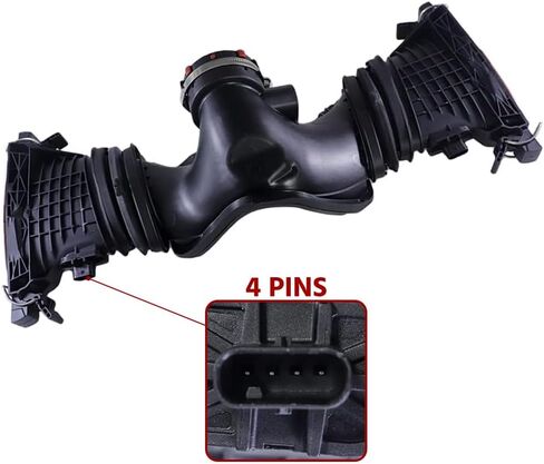 A6420901742 4Pins قناة إدخال الهواء مع مستشعر كتلة الهواء 6420901642 لـ Mercedes-Benz GL350 ML280 GL320 C320 E280 350 G320 3.0L in Saudi Arabia