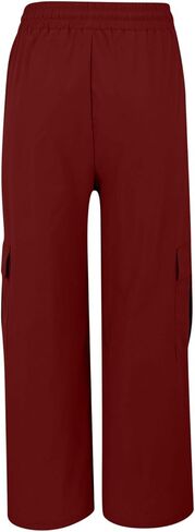 Women Cargo Hiking Pants Baggy Wide Leg Pant Straight Trouser Workout Athletic Joggers Lightweight Travel Streetwear in Kuwait
