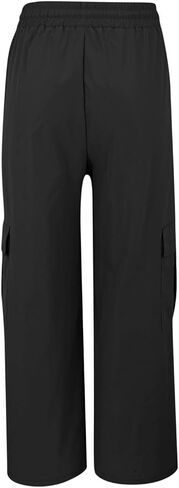 Women Cargo Hiking Pants Baggy Wide Leg Pant Straight Trouser Workout Athletic Joggers Lightweight Travel Streetwear in Kuwait