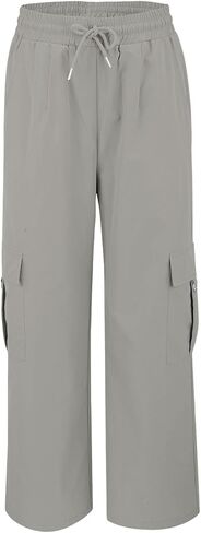 Women Cargo Hiking Pants Baggy Wide Leg Pant Straight Trouser Workout Athletic Joggers Lightweight Travel Streetwear in Kuwait
