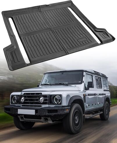 MrEvcars® Car Cargo Mat for Ineos Grenadier 2024 2025, All Weather TPE Rubber Trunk Liner for Grenadier Interior Truck Car Accessories, Black Cargo Liner Automotive Floor Mats for Behind 2nd Row in Kuwait
