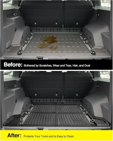 MrEvcars® Car Cargo Mat for Ineos Grenadier 2024 2025, All Weather TPE Rubber Trunk Liner for Grenadier Interior Truck Car Accessories, Black Cargo Liner Automotive Floor Mats for Behind 2nd Row in Kuwait