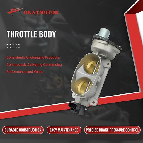 9R3Z9E926A Throttle Body Assembly لعام 2005 2006 2007 2009 2009 2010 فورد موستانج 4.6L V8 7R3Z9E926AA 9R3Z9E926B 9R3E9F991CB - الألومنيوم in Saudi Arabia