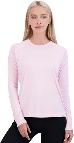 بقلم Denali Womens Upf 50+ T-shirt Long Sleeve Raglan ، قميص شمس الأداء الخفيف الوزن in Saudi Arabia