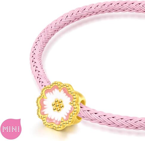 CHOW SANG SANG 999 24K Solid Gold Cherry Blossom Charm Bracelet for Women 17CM 95244C in Saudi Arabia