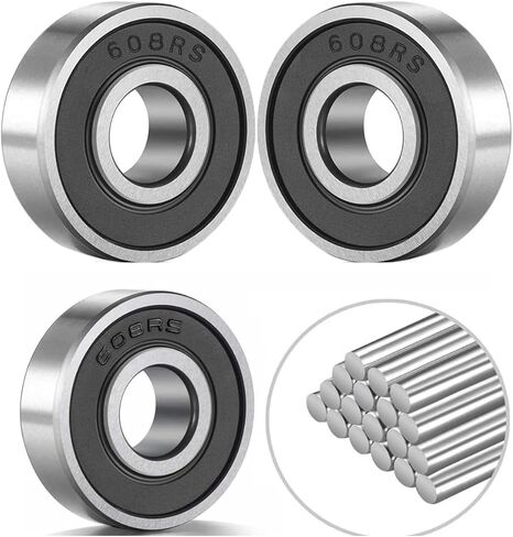 10 Pieces of 6200ZZ Bearings with Rubber Seals and high-Speed Support Sealing Sealed Ball bearing10x30x9mm, pre Lubricated, Stable Performance, high Cost-Effectiveness, deep Groove Ball Bearings in Saudi Arabia