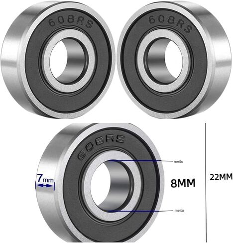 10 Pieces of 6200ZZ Bearings with Rubber Seals and high-Speed Support Sealing Sealed Ball bearing10x30x9mm, pre Lubricated, Stable Performance, high Cost-Effectiveness, deep Groove Ball Bearings in Saudi Arabia