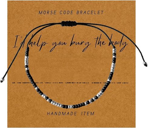 Acun I'd Help You Morse Code Friendship Bracelet for Women Funny Besties Jewelry Gift in Kuwait