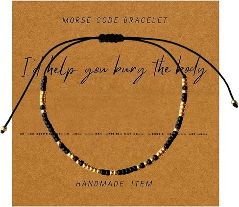 Acun I'd Help You Morse Code Friendship Bracelet for Women Funny Besties Jewelry Gift in Kuwait