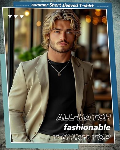 5 حزمة من الرجال القميص القصيرة والطويلة ، وقمصان القطن الصيفية Tees Tees Slim Fit Tops Athletic Pullover in Saudi Arabia