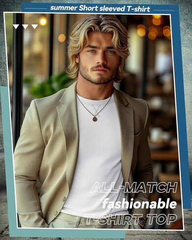 5 Pack Men's Big and Tall Short Sleeve T-Shirt, Summer Cotton Crew Neck Tees Slim Fit Shirts Athletic Pullover Tops in Saudi Arabia