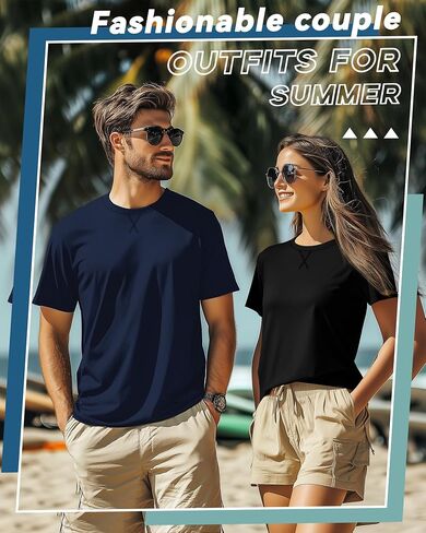 5 Pack Men's Big and Tall Short Sleeve T-Shirt, Summer Cotton Crew Neck Tees Slim Fit Shirts Athletic Pullover Tops in Saudi Arabia