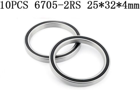 10pcs ABEC-5 6705-2RS 6705RS 6705 2RS RS 25X32X4MM MULTRA-SHIN RUBBER SEAL DEEP GROOVE BALLE (ABEC 1) in Kuwait