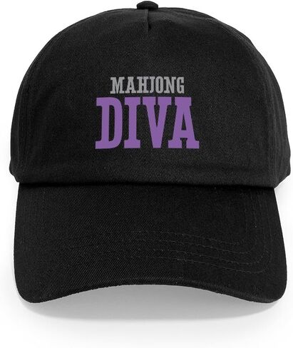 CafePress Mahjong Diva Cap Adjustable Baseball Cap in Saudi Arabia