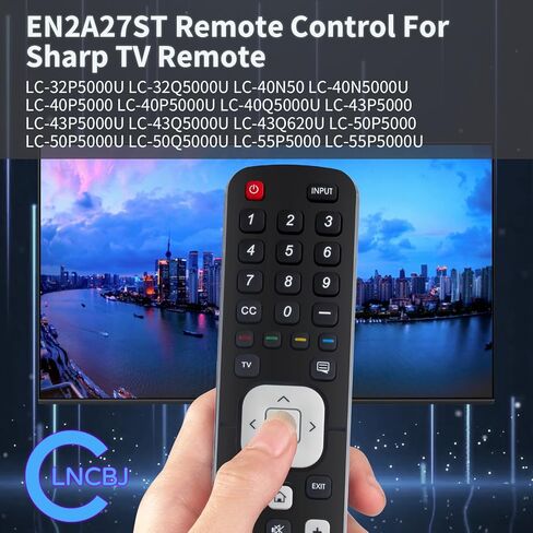 EN2A27ST استبدال جهاز التحكم عن بعد المتوافق مع تلفزيون شارب LC-32P5000U LC-32Q5000U LC-40N50 LC-40N5000 in Kuwait