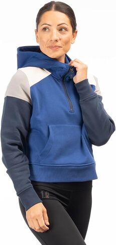 Klim Women's Huntley Pullover 1/4 Zip Crop Hoodie in Saudi Arabia