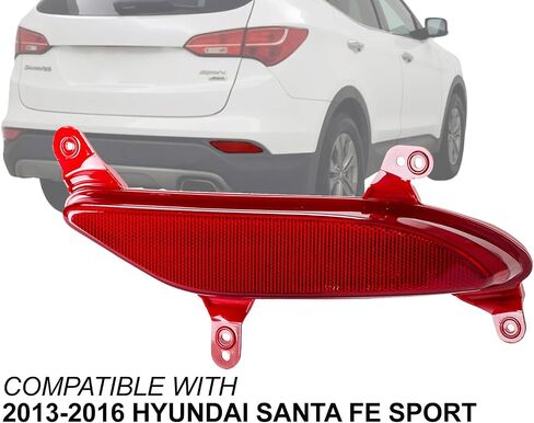 Auto Parts Avenue APA Replacement Rear Reflector for 2013 2014 2015 2016 Santa Fe Sport Passenger Right Side 924062W200 HY1185109 in Saudi Arabia