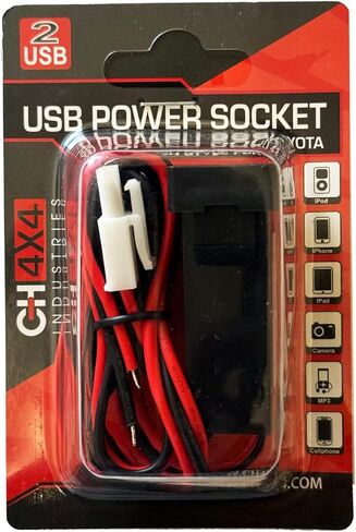 CH4X4 Quick Charge 3.0 USB + PD Power Socket for Toyota in Saudi Arabia