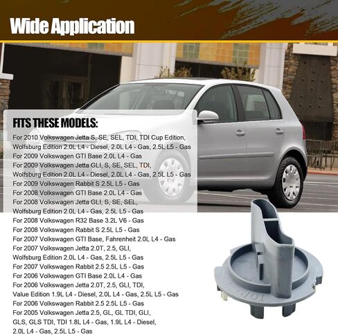 1T0-941-109 مقبس المصباح الأمامي للمصباح المناسب لفولكس واجن جيتا الأرنب GTI R32 2005 2006 2007 2008 2008 2010 استبدال 1T0941109 in Saudi Arabia