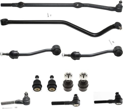 1pc Track Bar 2pcs Sway Bar Linkages 4pcs Ball Joints 4pcs Tie Rod Ends Suspension Kit Front Side for Jeep for TJ 1997-2006 for Wrangler 1997-2006 Non-Greasable-Type RK3161T 52087887 in Saudi Arabia
